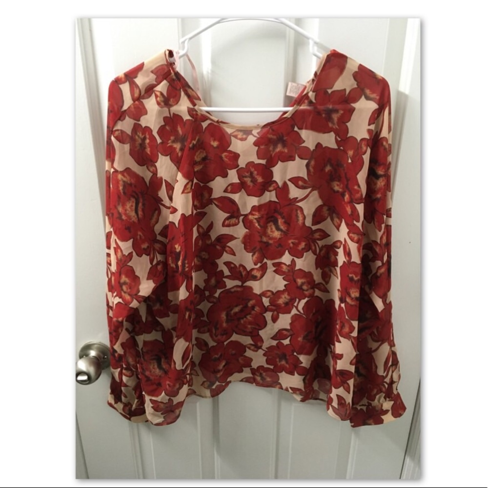 Forever 21 Flower Blouse